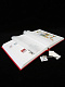 Альбом для марок (кляссер BASIC). A4. 32 листа (64 страницы) из белого картона с промежуточными листами из пергамина. Красный. Leuchtturm, 316445