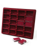  Планшет S (243х304х21 мм) на 20 ячеек для пластиковых капсул 38х58х17 мм, тёмно-бордовый