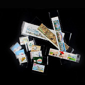 Чехлы для марок (35х75 мм), прозрачные, упаковка 100 шт. PCCB MINGT, 810108