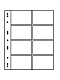 Листы-обложки VARIO 4VC (216х280 мм) из прозрачного пластика на 8 ячеек (97х63 мм). Упаковка из 5 листов. Leuchtturm, 318300
