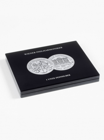 Футляр деревянный Volterra Uno (304х244х31 мм) для 20 серебряных монет в капсулах (1 oz Wiener Philharmoniker). Leuchtturm, 350448