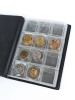 Карманный монетный альбом 116х154х13 мм для размещения 120 монет, вертикальный, тёмно-синий