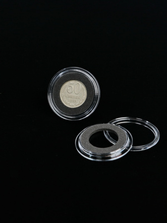Капсула с дистанционным кольцом для монеты 24 мм