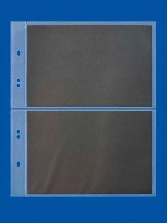 Листы (210х250 мм) на 2 ячейки (180х115 мм) прозрачного цвета с чёрными листами вставками. Prinz, 5026