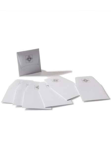 Пакетики Numentum (49х50 мм) для монет из белой бумаги (100 шт). Leuchtturm, 369640