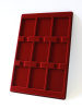 Планшет L (222х333х13 мм) для 9 слабов PCGS (Франция) (63х83х8 мм), тёмно-бордовый  Планшет L (222х333х13 мм) для 9 слабов PCGS (Франция) (63х83х8 мм), тёмно-бордовый