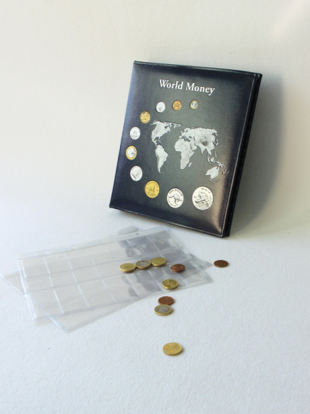Альбом для монет OPTIMA-Classic «World Money» с 5 листами. Leuchtturm, 323813 Альбом для монет OPTIMA-Classic «World Money» с 5 листами. Leuchtturm, 323813