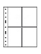 Листы-обложки GRANDE 2CT (242х312 мм) из прозрачного пластика на 4 ячейки (106х150 мм). Упаковка из 5 листов. Leuchtturm, 337553