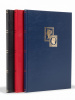 Комплект из 2 альбомов для марок (кляссеры TRADITION). A4. 8 листов (16 страниц) из белого картона с промежуточными листами из пергамина. Красный. Leuchtturm, 359055