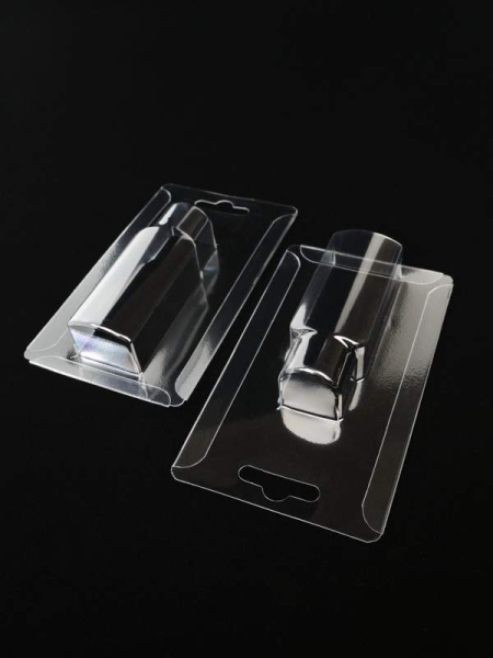 Блистер с загибом краев под флакон 30х81х24 мм. Тип 21