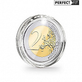 Капсулы Ultra Perfect Fit для монеты 2 евро (25,75 мм), в упаковке 10 шт. Leuchtturm, 345007