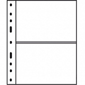 Листы-обложки OPTIMA 2C (202х252 мм) из прозрачного пластика на 2 ячейки (180х120 мм). Упаковка из 10 листов. Leuchtturm, 309942