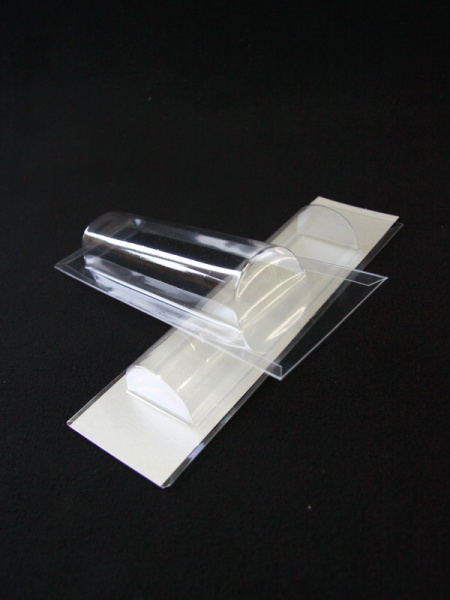 Блистер (полуцилиндр) с загибом краев под изделие 45,5х165,5х27 мм