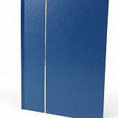 Альбом для марок (кляссер BASIC). А5. 4 листа (8 страниц) из чёрного картона с промежуточными листами из пергамина. Синий. Leuchtturm, 359709