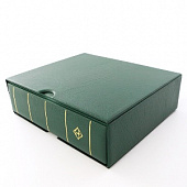 Альбом OPTIMA-F GIGANT (без листов) + шубер (защитная кассета). Зелёный. Leuchtturm, 301449