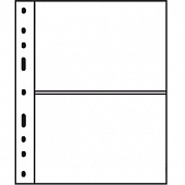 Лист-обложка OPTIMA 2C (202х252 мм) из прозрачного пластика на 2 ячейки (180х120 мм). Leuchtturm, 309942/1