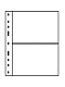 Лист-обложка OPTIMA 2C (202х252 мм) из прозрачного пластика на 2 ячейки (180х120 мм). Leuchtturm, 309942/1