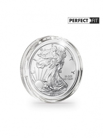 Капсулы Ultra Perfect Fit для монет American Eagle, Kookaburra, Koala, Kangaroo 1 унция серебро (40,6 мм), в упаковке 10 шт. Leuchtturm, 365299