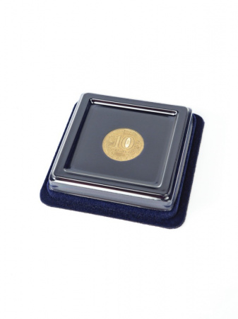 Сувенирная упаковка (63х63х16 мм) под монету д.22 мм