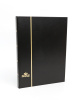 Альбом для марок (кляссер CLASSIC). 16 листов (32 страницы) из чёрного картона с промежуточными листами из пергамина. Чёрный. Prinz, 2015