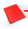 Монетный альбом для размещения 200 монет в картонных холдерах, красный, PCCB MINGT, 802290