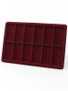  Планшет L (229х341х21 мм) на 12 ячеек (96х49х16 мм), тёмно-бордовый