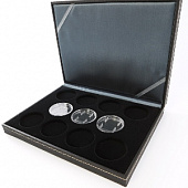 Футляр Nera XM из искусственной кожи (243х187х42 мм) для 11 монет в капсулах (диаметр 46 мм)