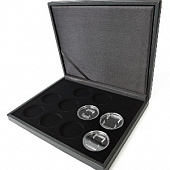 Футляр Presidio Smart из искусственной кожи (247х203х34 мм) для 10 монет в капсулах (диаметр 46 мм)