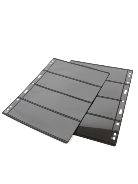 Листы-обложки VARIO PLUS 4S (216х280 мм) на 4 ячейки (195х63 мм). Упаковка из 5 листов. Leuchtturm, 303194 Листы-обложки VARIO PLUS 4S (216х280 мм) на 4 ячейки (195х63 мм). Упаковка из 5 листов. Leuchtturm, 303194