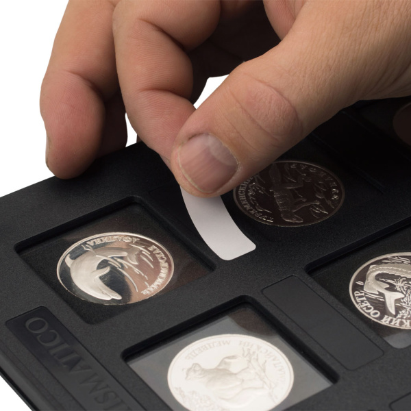 Albo Case для хранения монет в квадратных капсулах (48 капсул). Зелёный. Альбо Нумисматико, AC-17-04-04-01