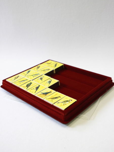  Планшет S (243х304х26 мм) под спичечные коробки, тёмно-бордовый