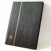 Альбом для марок (кляссер BASIC). A4. 16 листов (32 страницы) из чёрного картона с промежуточными листами из пергамина. Чёрный. Leuchtturm, 332685