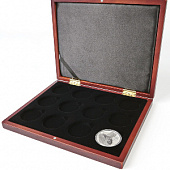 Деревянный футляр Volterra Smart (252х204х32 мм) для серии монет Australian Lunar Series III (1$, 1 oz silver proof) в капсулах