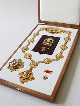 Деревянный футляр для знака на цепи князя Ивана Калиты