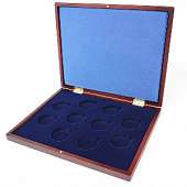 Футляр деревянный Volterra Uno (304х244х31 мм) для серии из 10 монет «The Queens Beasts» (5 pounds, 2 oz silver proof) в капсулах