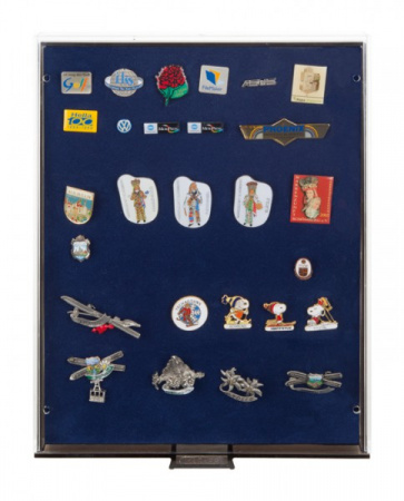 Кассета XXL с поролоновой вставкой синего цвета для медалей, орденов, значков, эмблем. (2459)