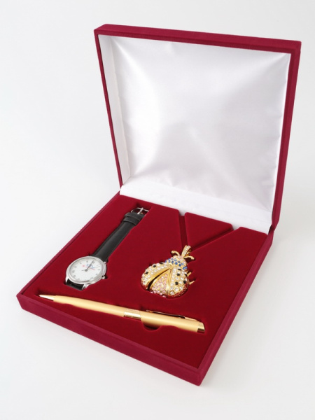 Футляр флокированный для женского набора 3