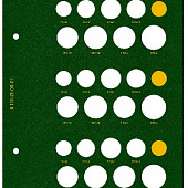 Лист для альбома «Регулярные монеты Евро». Альбо Нумисматико, 110-21-06-01