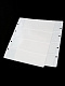 Лист-обложка ОПТИМА (Россия) (202х251 мм) с белой основой на 4 ячейки (180х52 мм). Двусторонний. Albommonet, ЛБЧ4