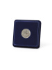  Сувенирная упаковка (63х63х16 мм) под монету д.25 мм, тёмно-синий