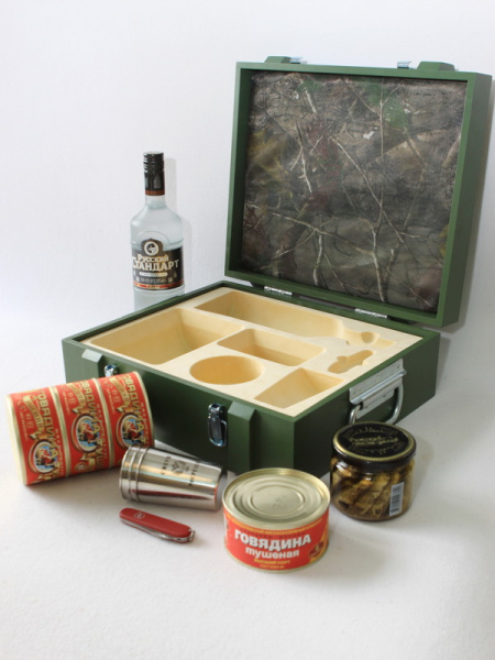 Флокированный ложемент под набор продуктов Госрезерва