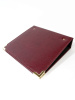 Альбом формата ОПТИМА (Россия) из искусственной кожи с уголками, без листов. Тёмно-бордовый