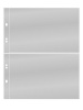 Листы MULTI COLLECT из прозрачного пластика на 2 ячейки (190х122 мм). Упаковка из 10 листов. Lindner, MU1322