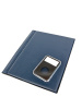 Карманный монетный альбом 192х232х13 мм для размещения 16 слабов, тёмно-синий