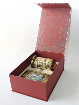 Флокированный ложемент под чайный набор Флокированный ложемент под чайный набор