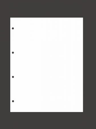 Прокладочные листы из картона формата ВАРИО (Россия) 217х279 мм. Упаковка из 5 листов. Белый