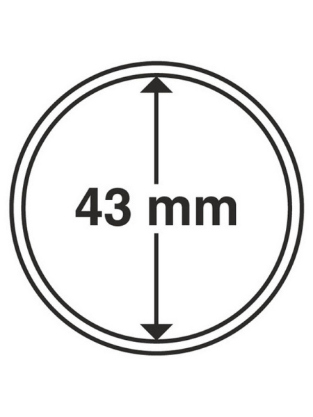 Капсулы GRIPS (CAPS) для монет 43 мм (в упаковке 10 шт). Leuchtturm, 322622 Капсулы GRIPS (CAPS) для монет 43 мм (в упаковке 10 шт). Leuchtturm, 322622