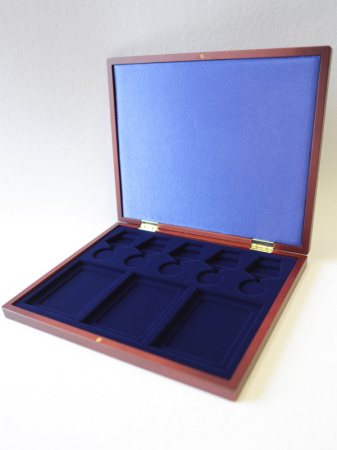 Футляр деревянный Volterra Uno (304х244х31 мм) на 5 медалей РФ d-32 мм и 3 удостоверения
