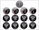 Футляр кожзам Izumrud S (298х237х33 мм) для 1 серебряной монеты Кубок Конфедераций 2017 и 12 серебряных монет Чемпионат мира по футболу 2018 в капсулах