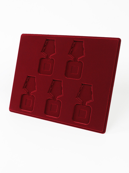 Планшет S (234х296х12 мм) на 5 орденов с пятиугольной колодкой, тёмно-бордовый Планшет S (234х296х12 мм) на 5 орденов с пятиугольной колодкой, тёмно-бордовый